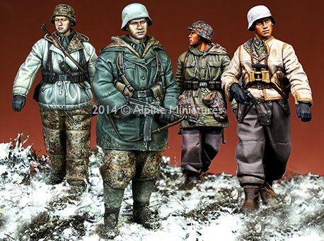 1/35 二战德国步兵冬季巡逻小队