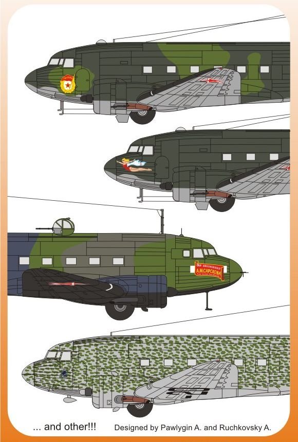 1/72 DC-3, C-47, Li-2 军用运输机"苏联服役" - 点击图像关闭