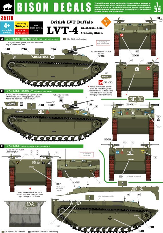 1/35 二战英国 LVT-4 水牛两栖装甲车 "德国战线 1944-1945"