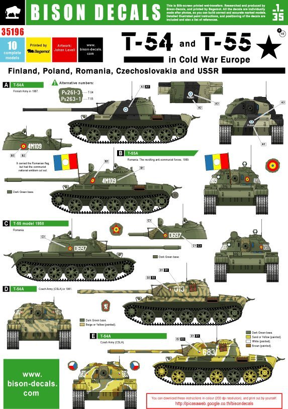 1/35 现代苏联 T-54/T-55 主战坦克 "欧洲冷战"