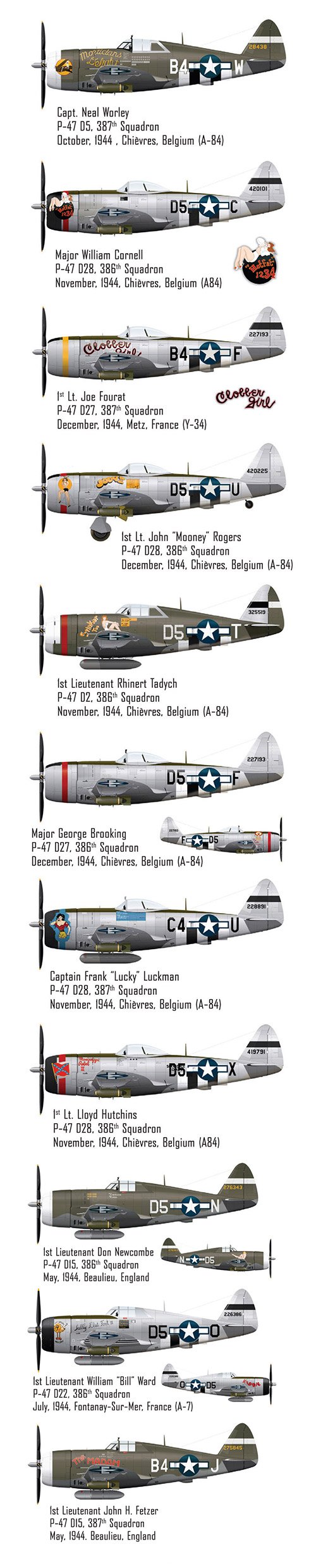1/48 P-47 雷电战斗机"第365飞行团"地狱鹰"
