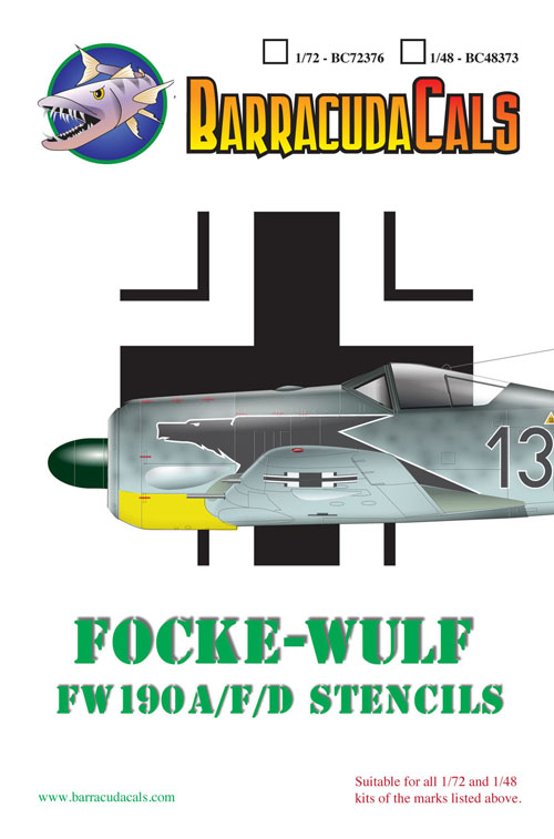 1/48 Fw190A, F, D 福克武尔夫战斗机机身标记