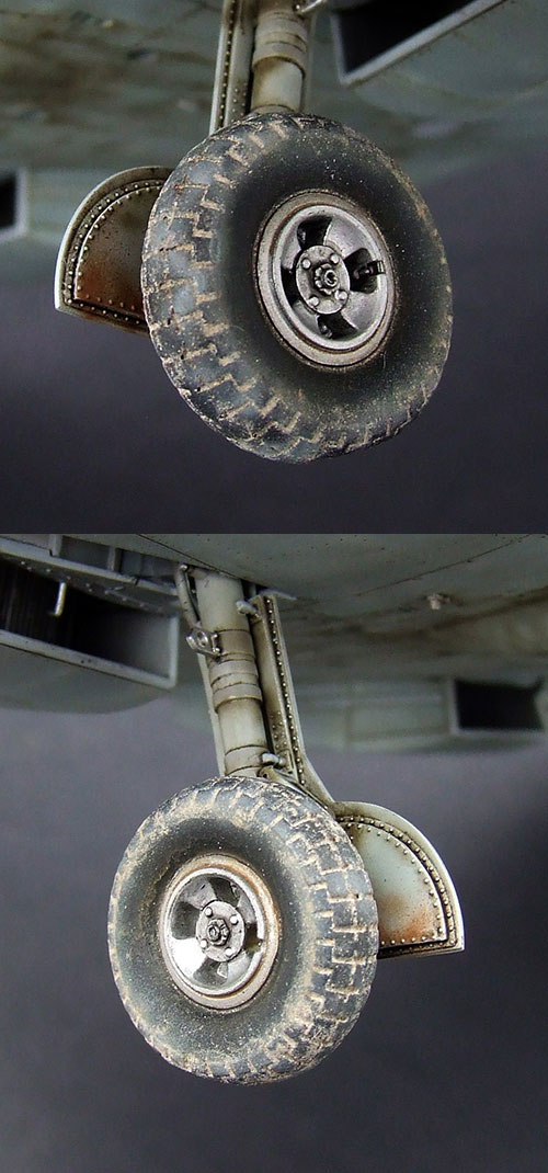 1/32 喷火战斗机四槽型机轮改造件(Z块纹轮胎)