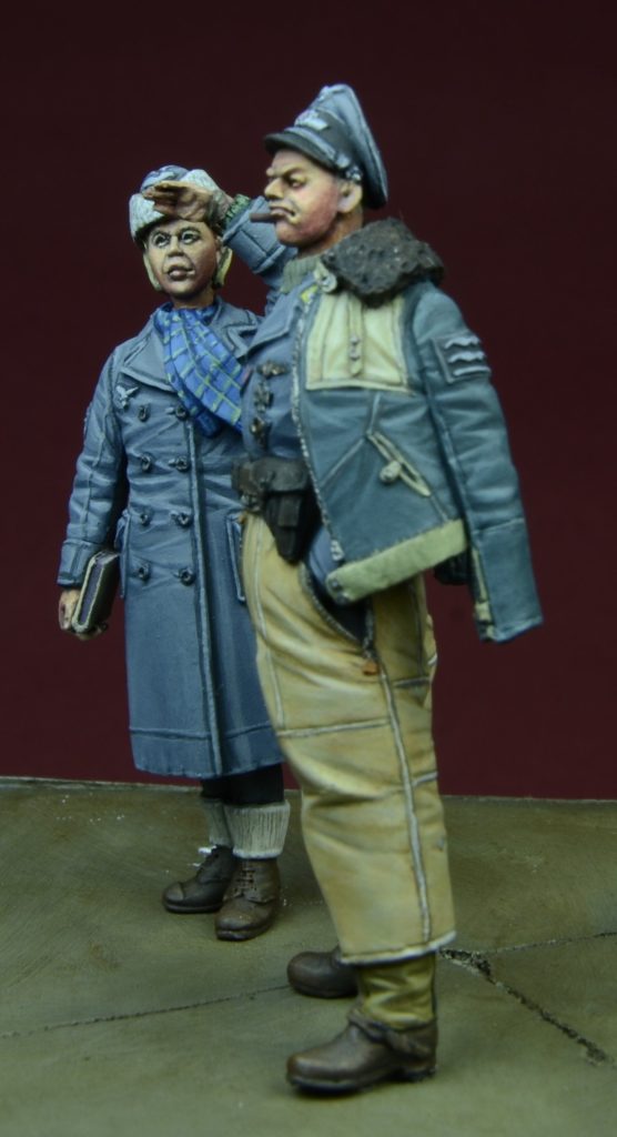1/35 二战德国空军飞行员与女助手"1942-45年冬季"