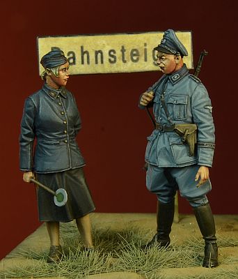 1/35 二战德国铁路警察与女助理1939-45年