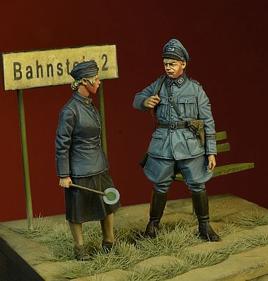 1/35 二战德国铁路警察与女助理1939-45年