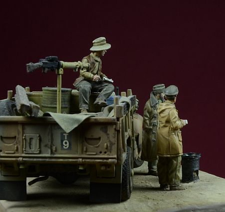 1/72 二战英国沙漠远征突击队"在撒哈拉的早餐"
