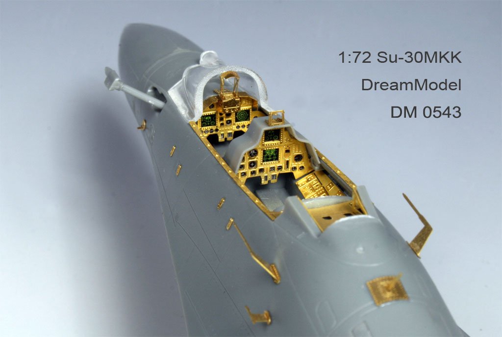 1/72 Su-30MKK 侧卫战斗机改造蚀刻片(配小号手)
