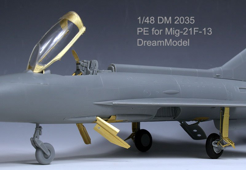 1/48 MiG-21F-13 鱼窝战斗机改造蚀刻片(配小号手)