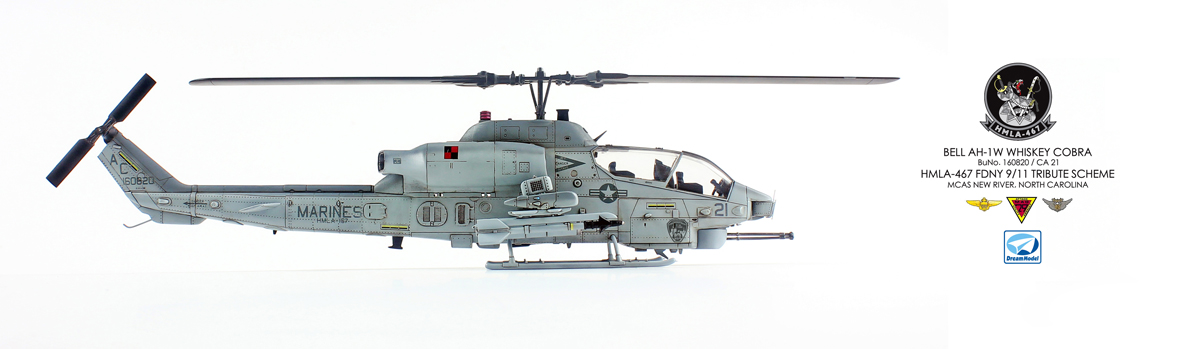 1/72 现代美国 AH-1W 超级眼镜蛇武装直升机后期型