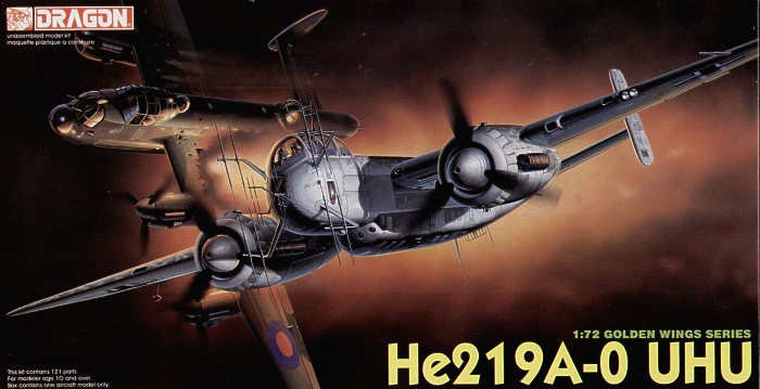 1/72 二战德国 He219A-0 UHU 猫头鹰夜间战斗机