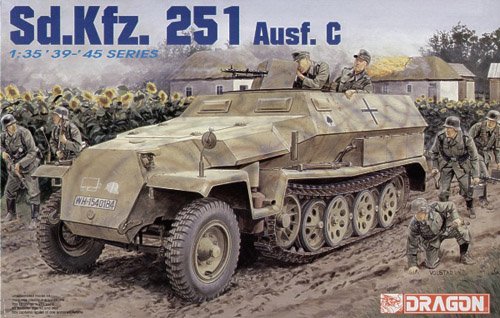 1/35 二战德国 Sd.Kfz.251 Ausf.C 半履带装甲车