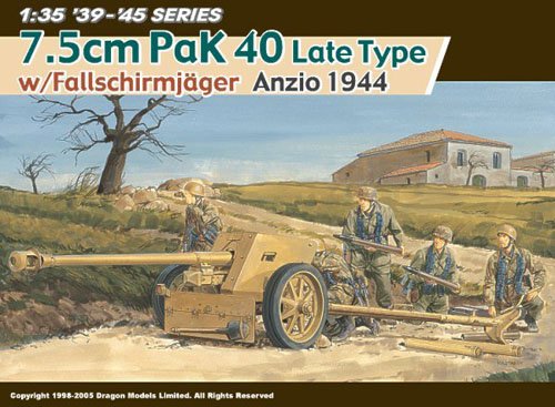 1/35 二战德国 7.5cm Pak 40 反坦克炮