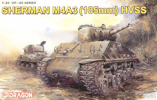 1/35 二战美国 M4A3 105mm 谢尔曼中型坦克