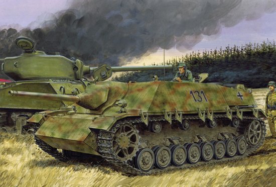 1/35 二战德国四号坦克歼击车(L/48)带防磁纹