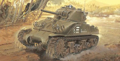 1/35 二战美国 M4 谢尔曼中型坦克混合车体型