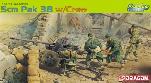1/35 二战德国 5cm Pak 38 反坦克炮与炮兵