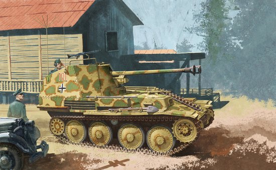 1/35 二战德国黄鼠狼坦克歼击车指挥型