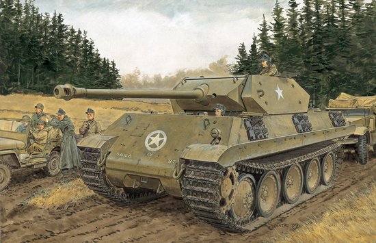 1/35 二战德国 M10 豹式伪装中型坦克