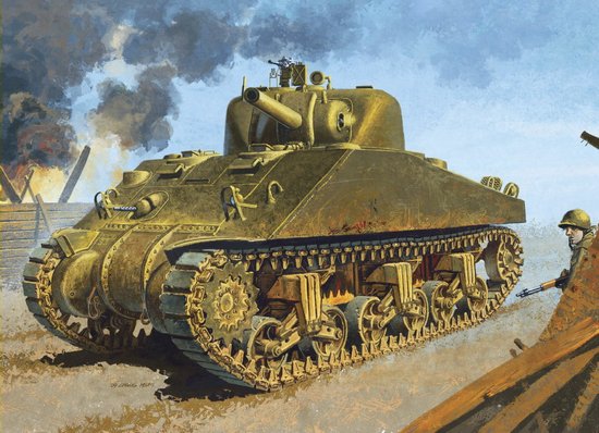 1/35 二战美国 M4 DV 谢尔曼中型坦克直视型