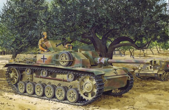 1/35 二战德国三号突击炮F/8型初期生产型"1943年意大利战线"