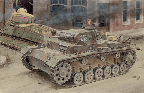 1/35 二战德国三号战车E型"1940年法国战线"