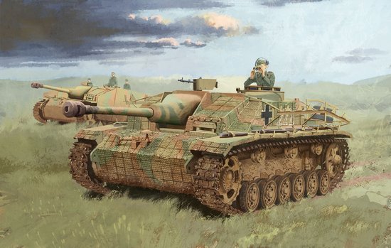 1/35 二战德国三号突击炮G型(带防磁纹)1944年7月后期生产型