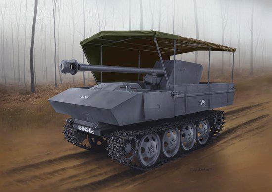 1/35 二战德国 7.5cm Pak 40/4 auf RSO 自行反坦克炮