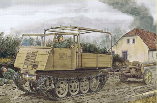 1/35 二战德国 RSO/03 东线履带牵引车(5cm Pak 38 反坦克炮)