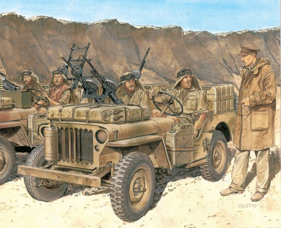 1/35 二战英国 SAS 巡逻指挥吉普车