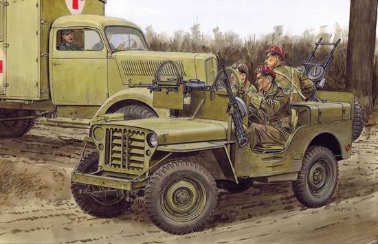 1/35 二战英国 SAS 突击吉普车"欧洲战区"