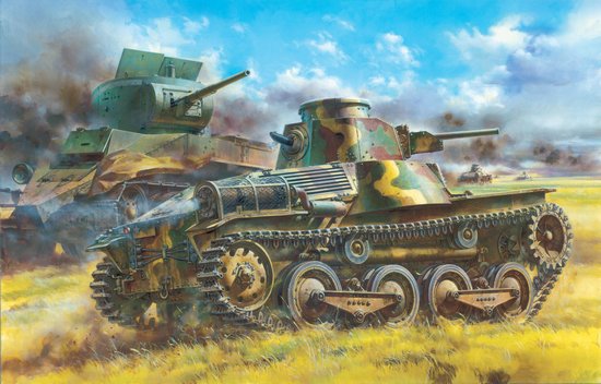 1/35 二战日本陆军九五式轻型坦克北满型