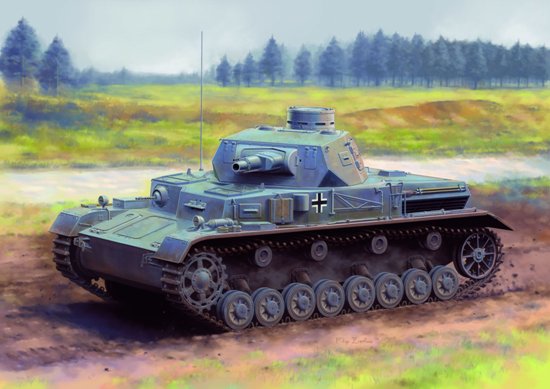 1/35 二战德国四号战车A型附加装甲