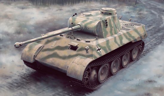 1/35 二战德国豹式中型坦克D型V2