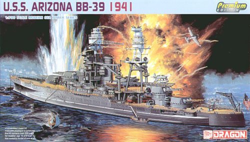 1/700 二战美国 BB-39 亚利桑那号战列舰1941年