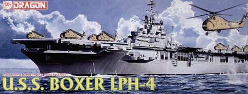1/700 现代美国 LPH-4 拳师号直升机航空母舰