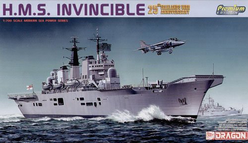 1/700 现代英国无敌号航空母舰"马岛战争25周年纪念"