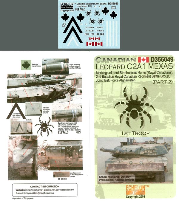 1/35 现代加拿大豹C2A1主战坦克标记(2)