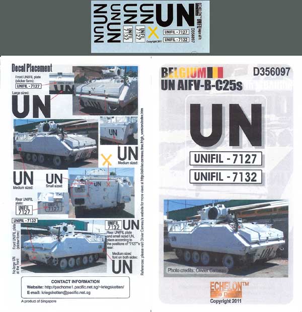 1/35 现代比利时 UN AIFV-B-C25 装甲步兵战车 "黎巴嫩维和"