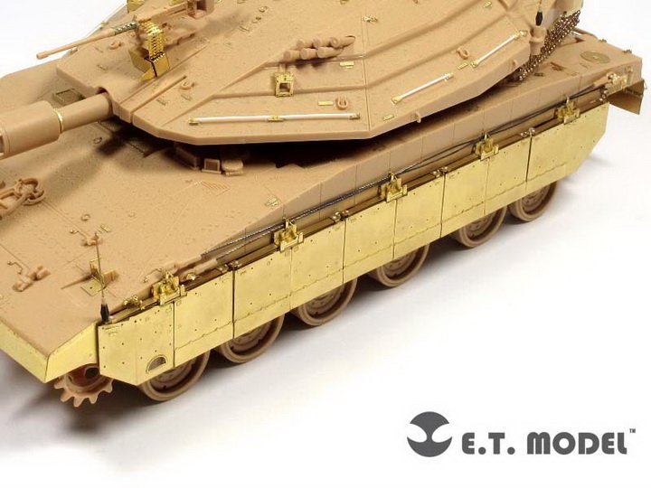 1/35 现代以色列梅卡瓦4型LIC主战坦克侧裙板改造蚀刻片(配爱德美13227)
