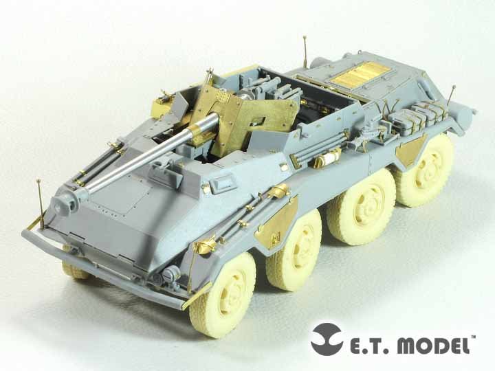 1/35 二战德国 Sd.Kfz.234/4 轮式坦克歼击车改造蚀刻片(配威龙)