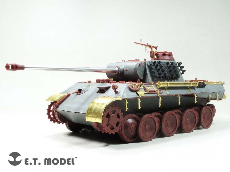 1/35 二战德国豹式中型坦克A型后期生产型细节改造蚀刻片(配Meng TS-035)