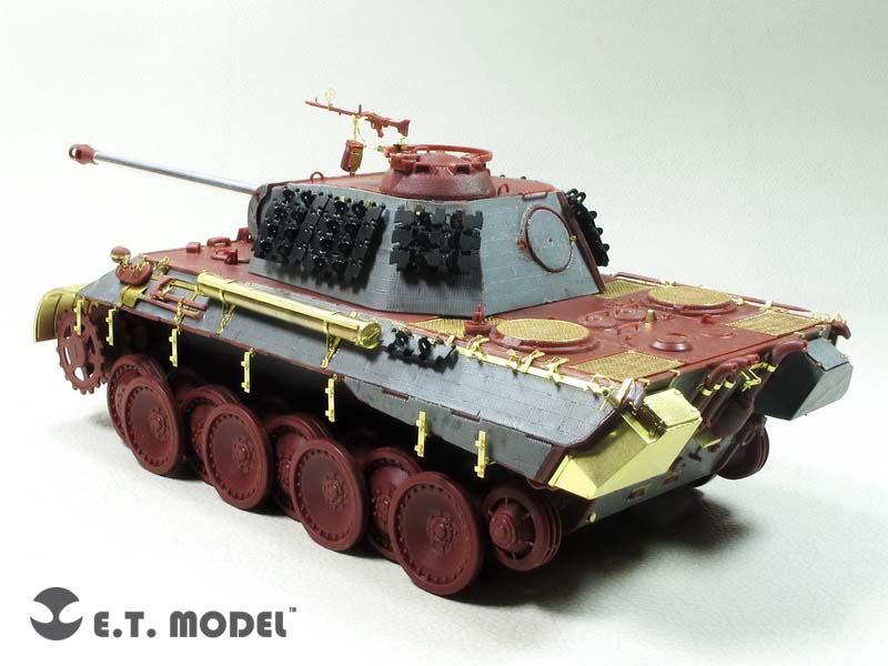 1/35 二战德国豹式中型坦克A型后期生产型细节改造蚀刻片(配Meng TS-035)