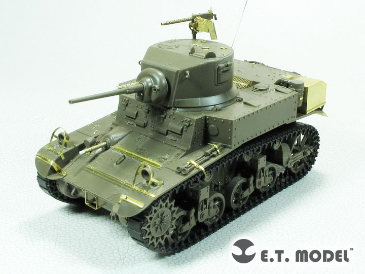 1/35 二美国 M3 斯图亚特轻型坦克后期型改造蚀刻片(配田宫35360)