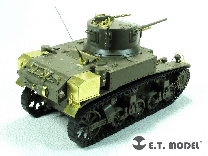 1/35 二美国 M3 斯图亚特轻型坦克后期型改造蚀刻片(配田宫35360)