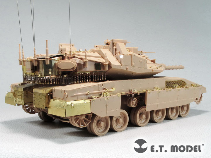 1/35 现代以色列梅卡瓦4M型主战坦克侧裙板改造蚀刻片(配Meng TS-036)
