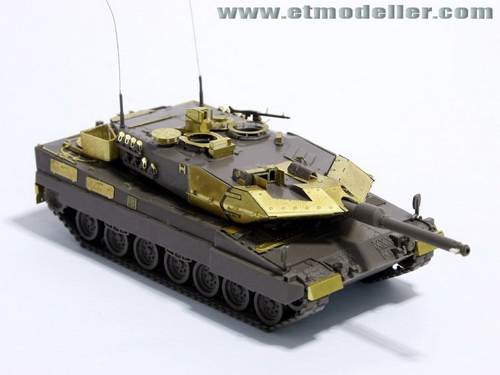 1/72 现代德国豹2A5主战坦克改造蚀刻片(配利华0389)