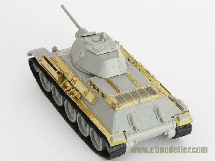 1/72 二战苏联 T-34/76 中型坦克1941年型改造蚀刻片(配威龙)