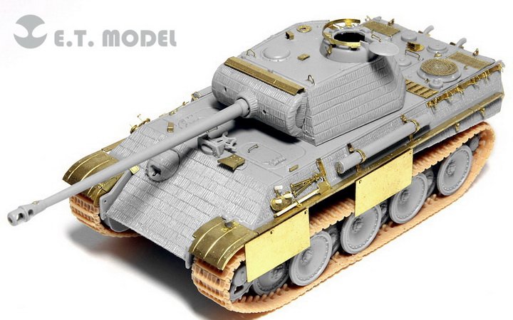 1/72 二战德国豹式中型坦克G型改造蚀刻片(配威龙)