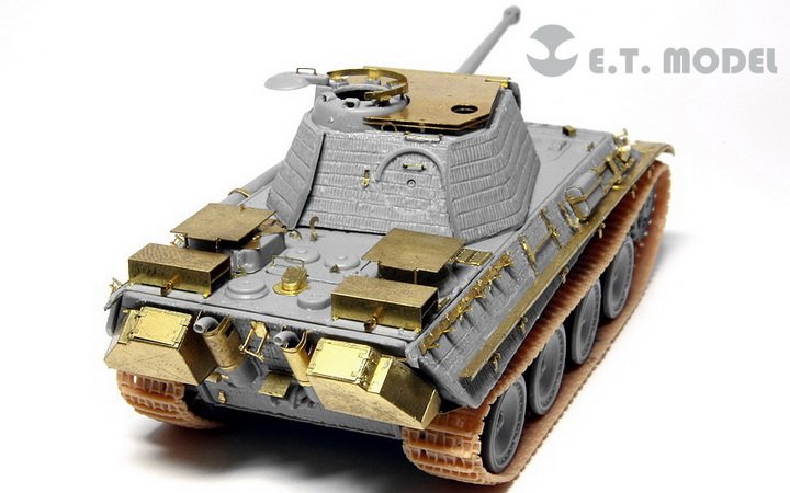 1/72 二战德国豹式中型坦克G型防空装甲板改造蚀刻片(配威龙)